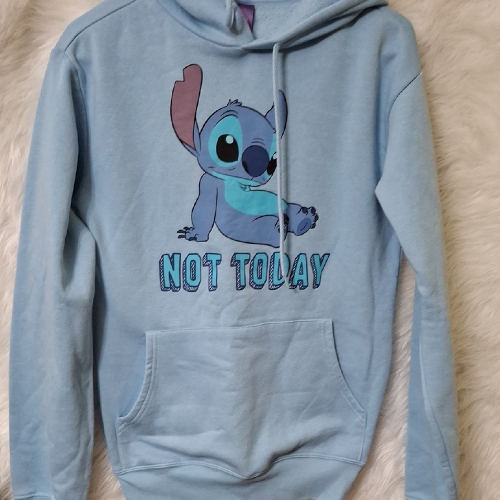 Blue Graphic Hoodie Sweater